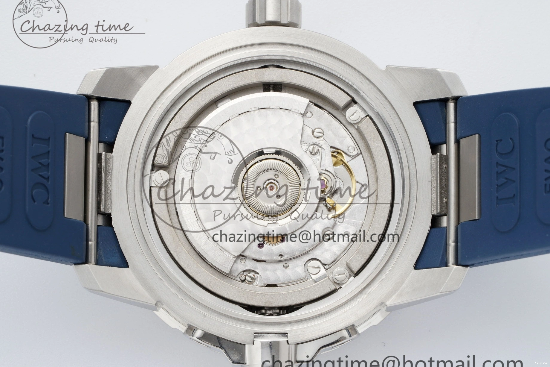 MIROTIME 0501 WellDesigned Aquatimer Automatic SS RSF 1:1 Best Edition Blue Dial on Blue Rubber Strap A 7057